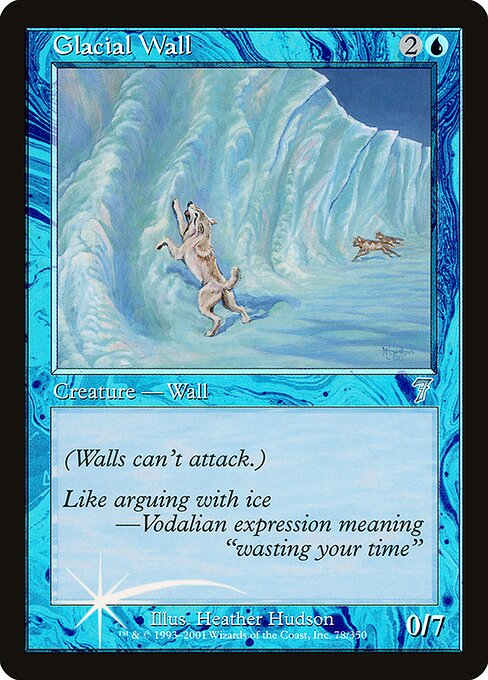 Glacial Wall - Seventh Edition - Promo Foil