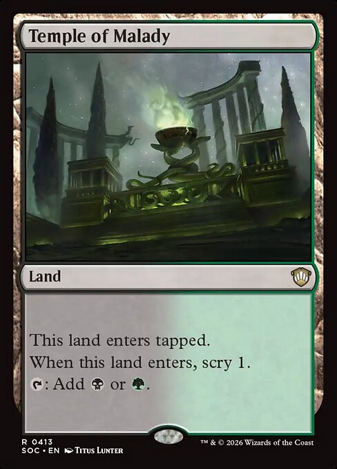 Temple of Malady - Secrets of Strixhaven Commander