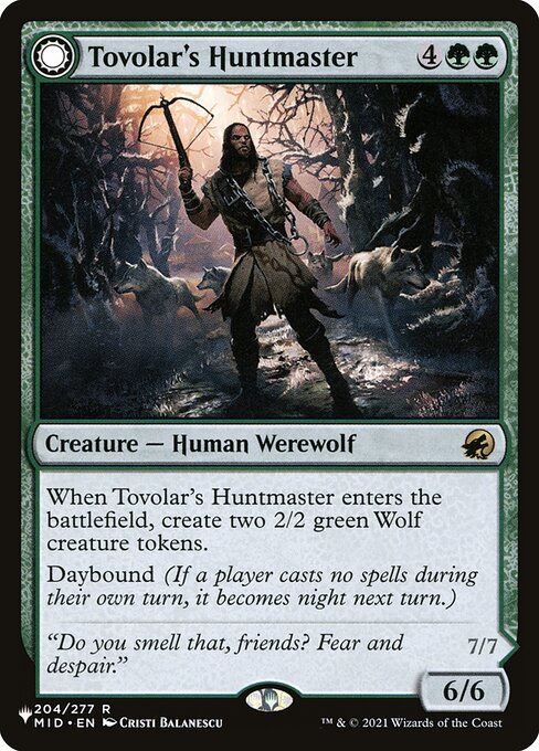 Tovolar's Huntmaster // Tovolar's Packleader - The List