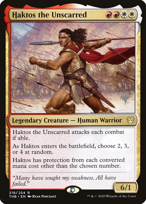 Haktos the Unscarred - Theros Beyond Death Promos
