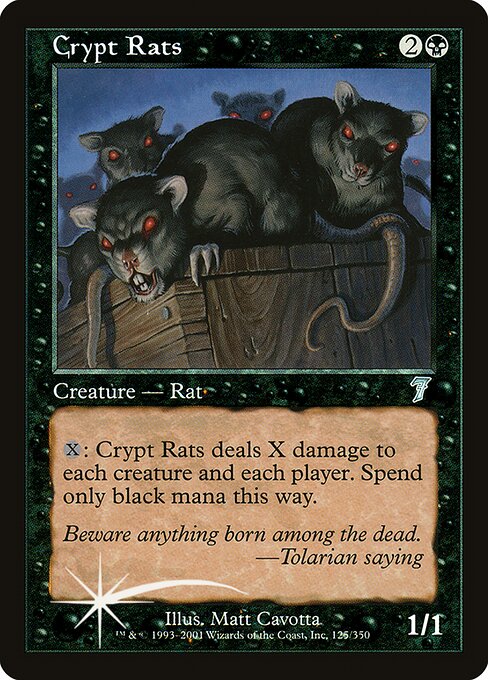 Crypt Rats - Seventh Edition - Promo Foil