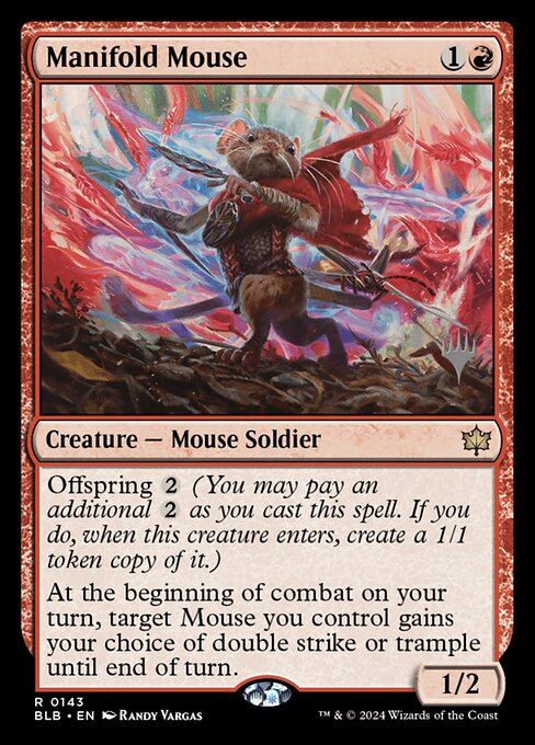 Manifold Mouse - Bloomburrow Promos