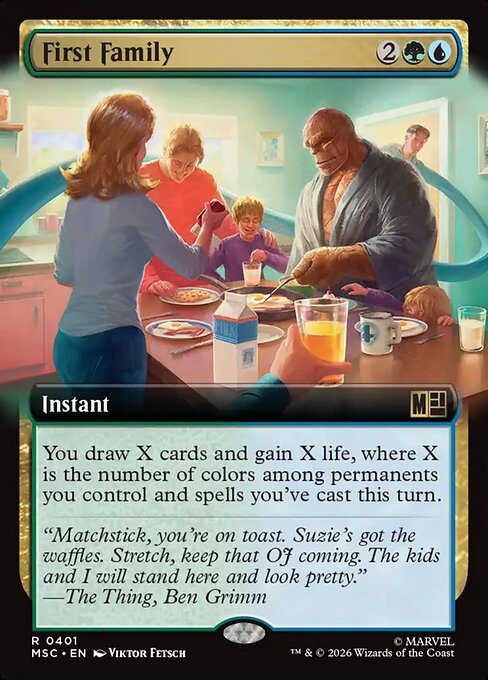 First Family - Marvel Super Heroes Commander - Extended Art
