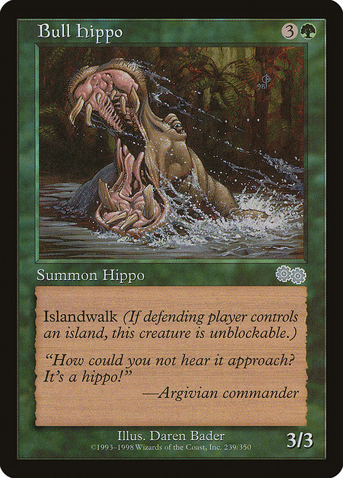 Bull Hippo - Urza's Saga