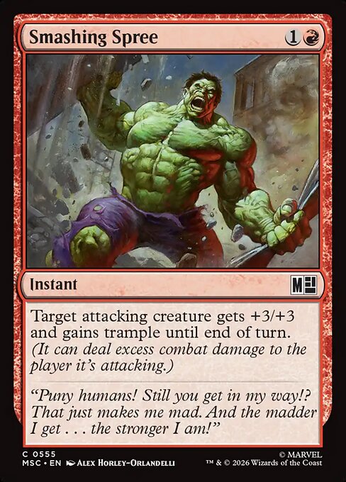 Smashing Spree - Marvel Super Heroes Commander