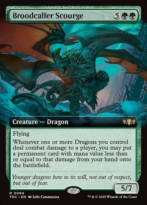 Broodcaller Scourge - Tarkir: Dragonstorm Commander - Extended Art
