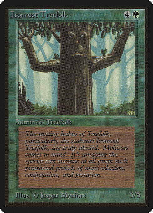 Ironroot Treefolk - Limited Edition Beta