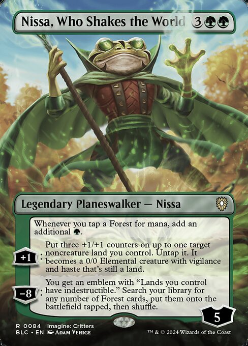 Nissa, Who Shakes the World - Bloomburrow Commander