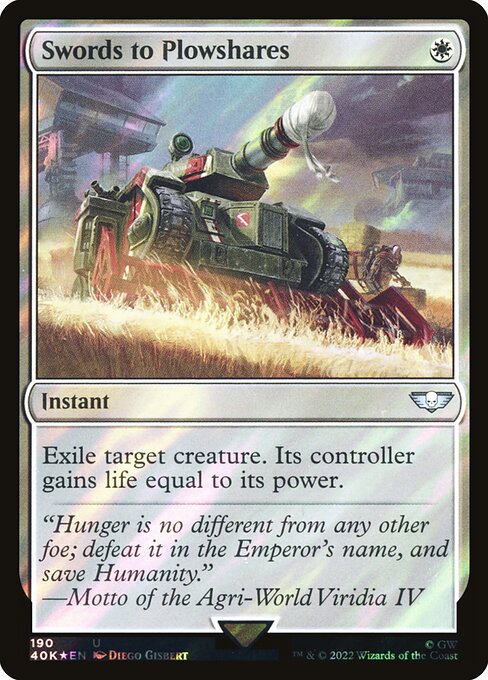 Swords to Plowshares - Warhammer 40,000 Commander - Surge Foil