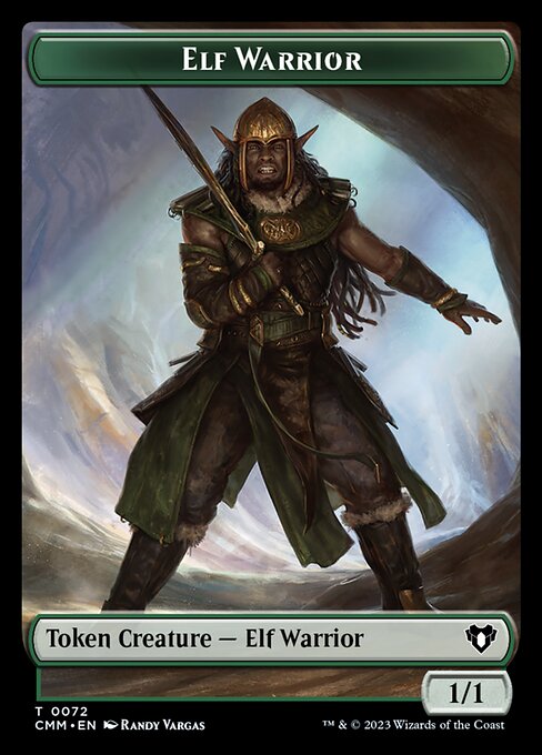 Elf Warrior - Commander Masters Tokens