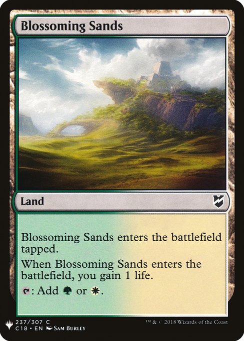 Blossoming Sands - The List