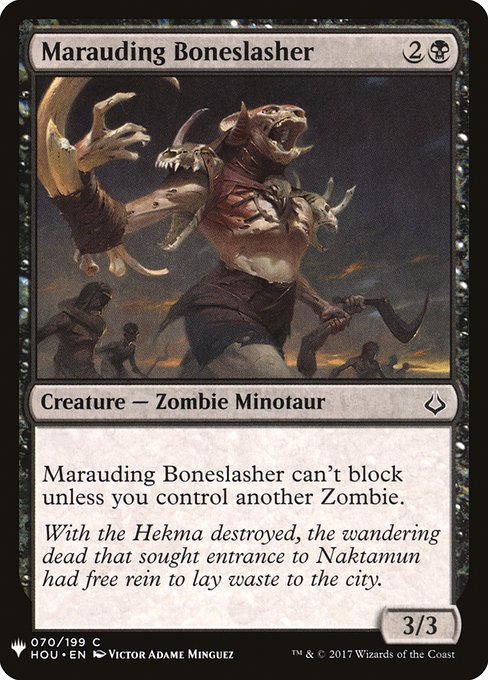 Marauding Boneslasher - The List