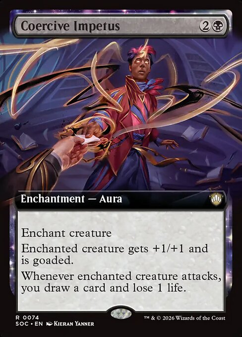 Coercive Impetus - Secrets of Strixhaven Commander - Extended Art