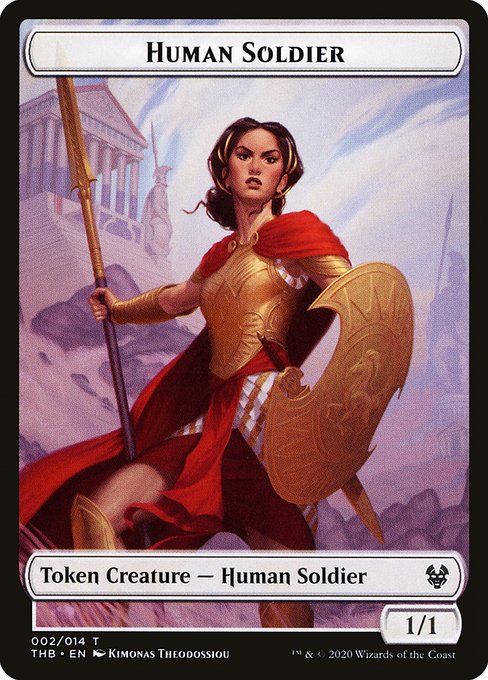 Human Soldier - Theros Beyond Death Tokens