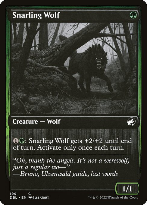 Snarling Wolf - Innistrad: Double Feature