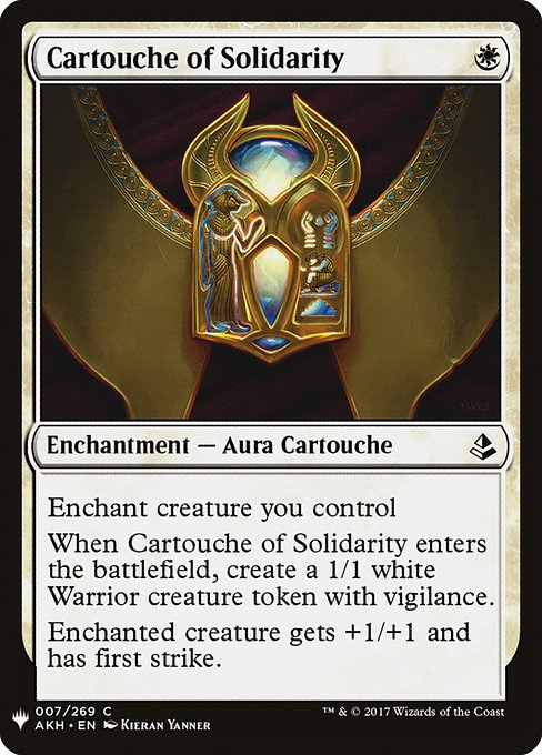 Cartouche of Solidarity - The List