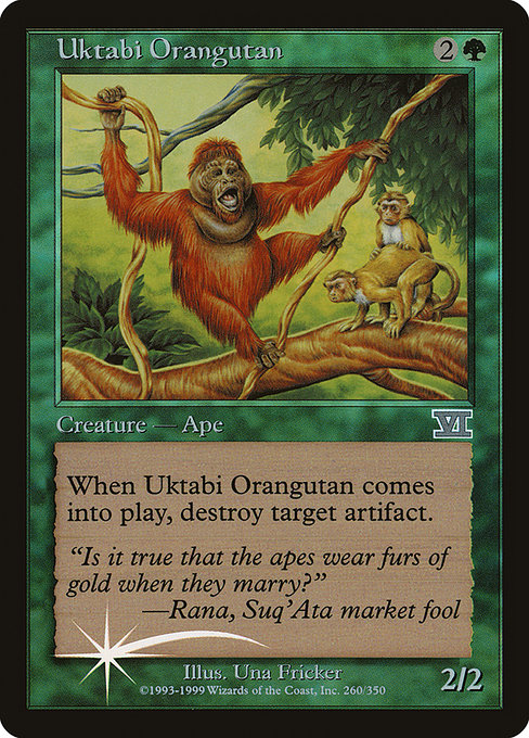 Uktabi Orangutan - Arena League 2000 - Promo Foil