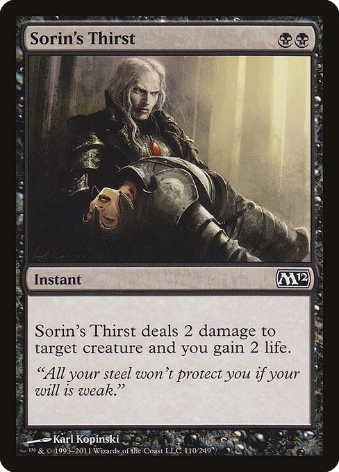 Sorin's Thirst - Magic 2012