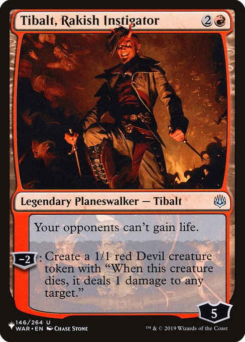 Tibalt, Rakish Instigator - The List