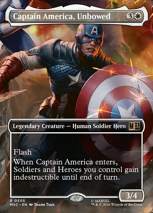 Captain America, Unbowed - Marvel Super Heroes Commander - Borderless