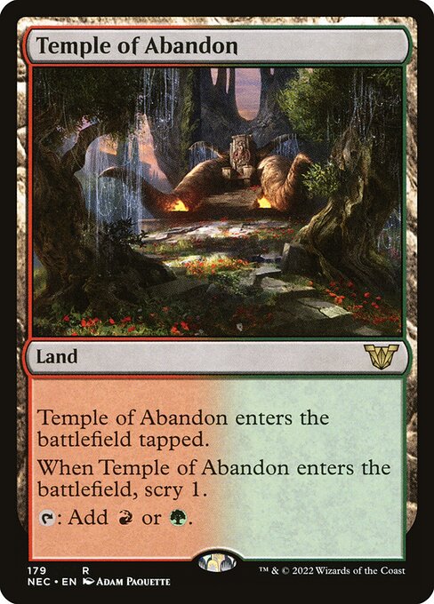 Temple of Abandon - Neon Dynasty Commander