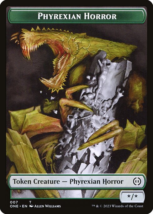 Phyrexian Horror - Phyrexia: All Will Be One Tokens