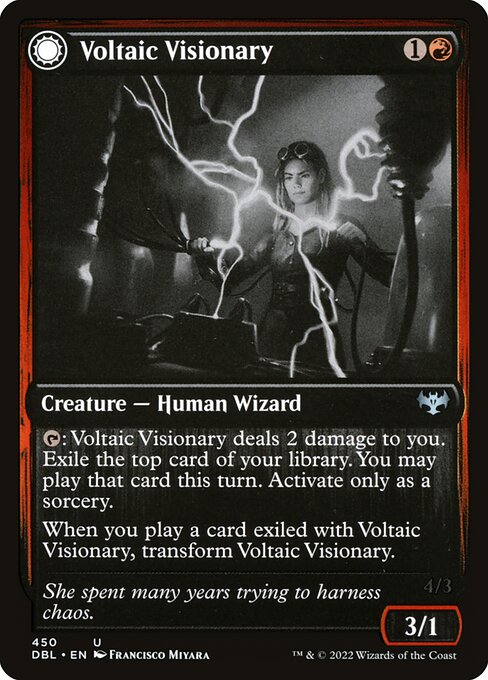 Voltaic Visionary // Volt-Charged Berserker - Innistrad: Double Feature