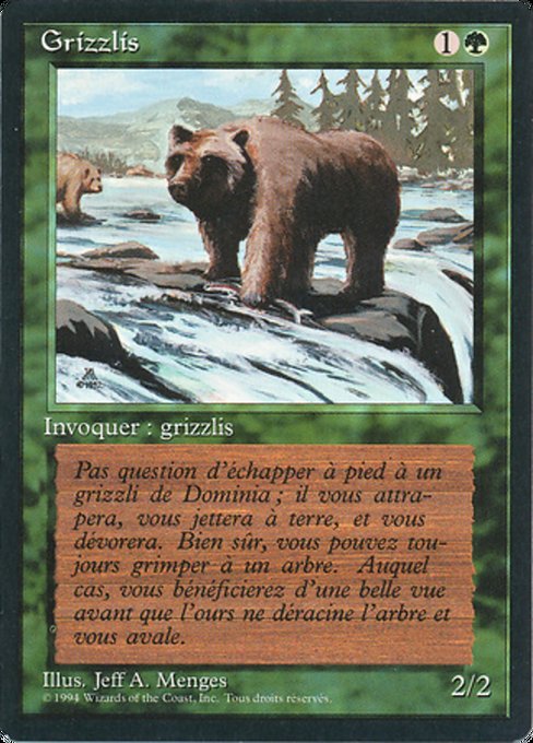Grizzlis (Grizzly Bears) - Foreign Black Border