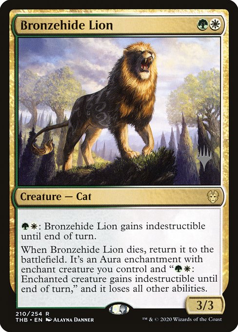 Bronzehide Lion - Theros Beyond Death Promos