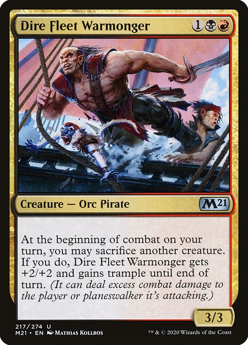 Dire Fleet Warmonger - Core Set 2021