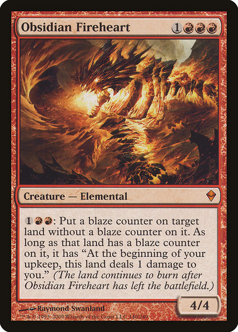 Obsidian Fireheart - Zendikar