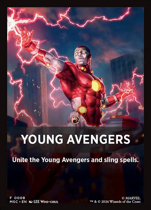 Young Avengers - Marvel Super Heroes Jumpstart Front Cards