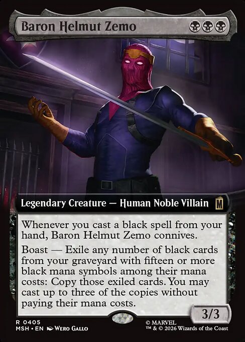 Baron Helmut Zemo - Marvel Super Heroes - Extended Art
