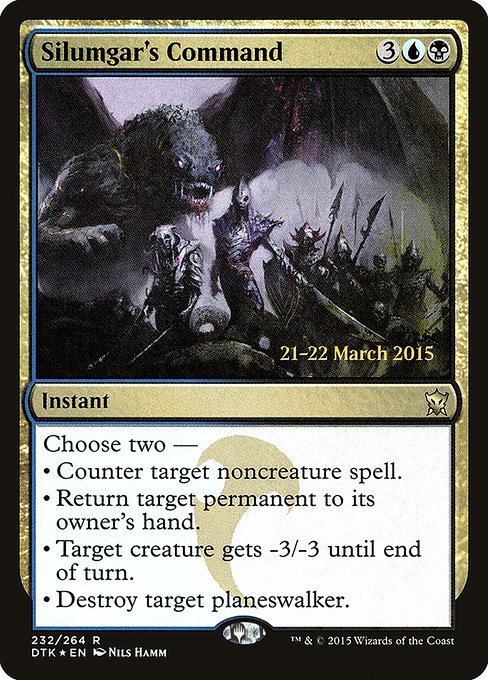 Silumgar's Command - Dragons of Tarkir Promos - Promo Foil