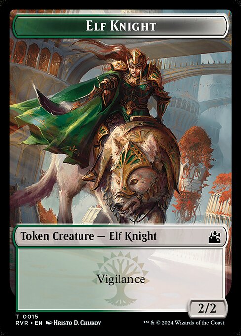 Elf Knight - Ravnica Remastered Tokens