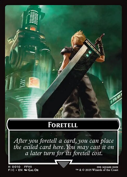 Foretell - Final Fantasy Commander Tokens - Surge Foil