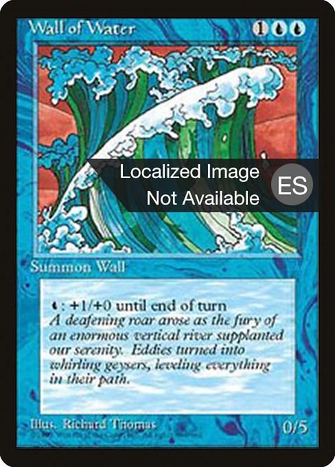 Muro de agua (Wall of Water) - Fourth Edition Foreign Black Border