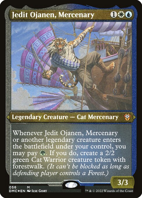 Jedit Ojanen, Mercenary - Dominaria United Commander - Etched Foil