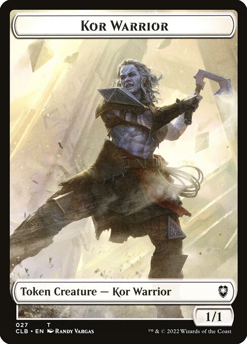 Kor Warrior - Commander Legends: Battle for Baldur's Gate Tokens