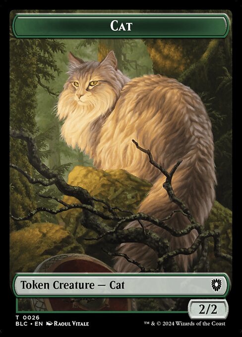 Cat - Bloomburrow Commander Tokens