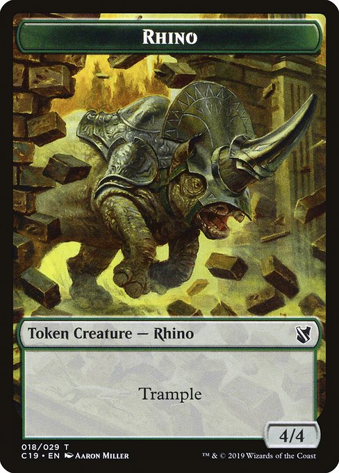 Rhino - Commander 2019 Tokens