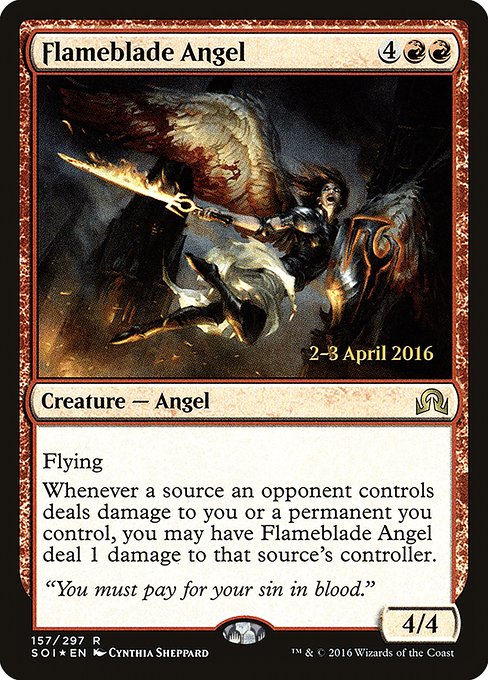 Flameblade Angel - Shadows over Innistrad Promos - Promo Foil