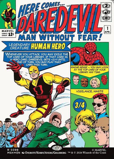 Daredevil, Man Without Fear - Marvel Super Heroes - Borderless