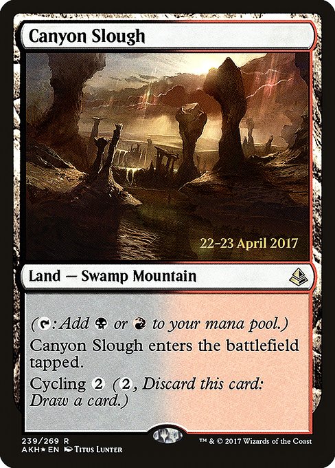 Canyon Slough - Amonkhet Promos - Promo Foil