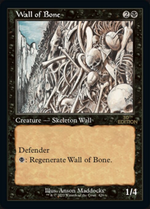 Wall of Bone - 30th Anniversary Edition - Retro