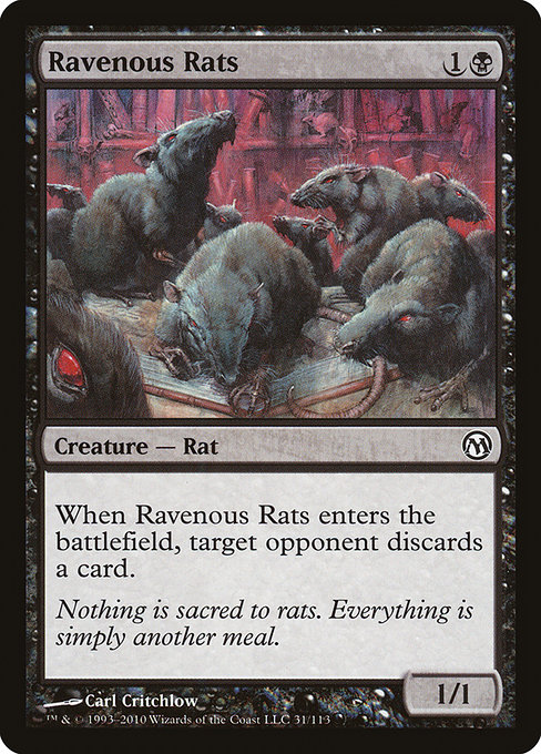 Ravenous Rats - Duels of the Planeswalkers