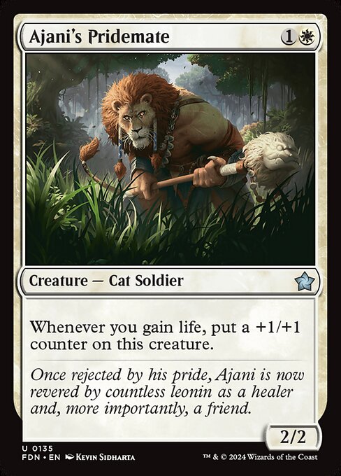 Ajani's Pridemate - Foundations