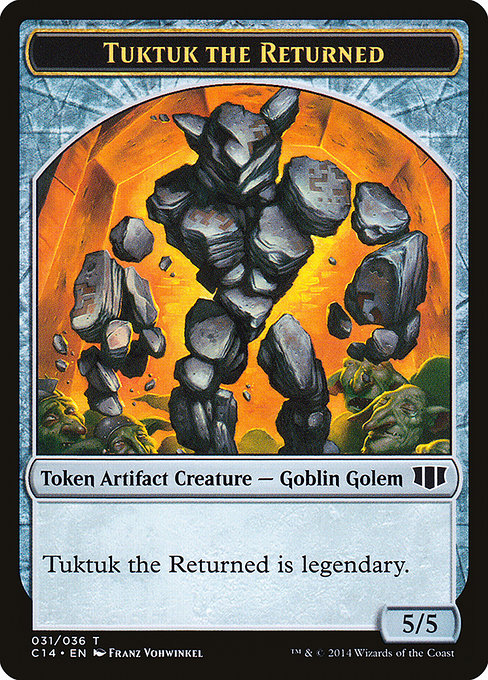 Tuktuk the Returned - Commander 2014 Tokens