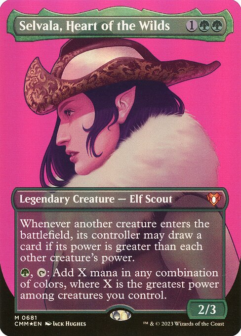 Selvala, Heart of the Wilds - Commander Masters - Textured Foil, Borderless
