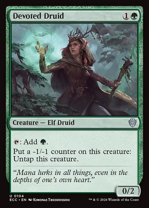 Devoted Druid - Lorwyn Eclipsed Commander